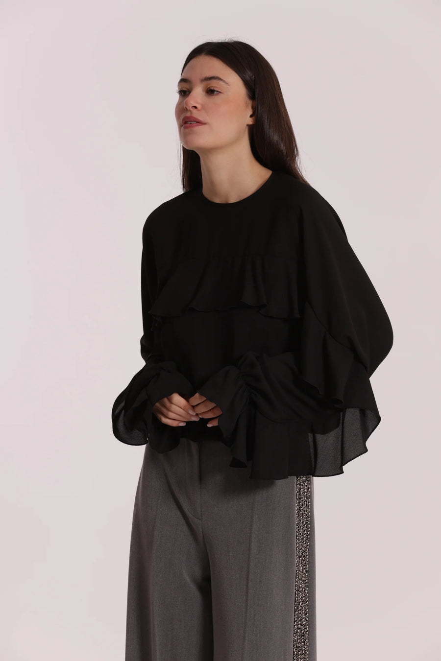 Blusa con Rouches Mimi Muà