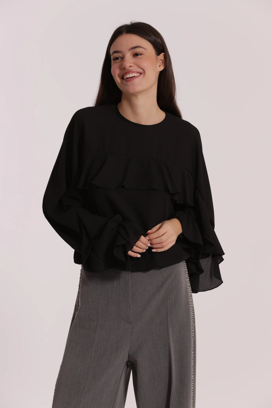 Blusa con Rouches Mimi Muà