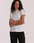 T-Shirt con Colletto Decorato Mimi Muà