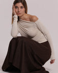 Blusa con Scollo Asimmetrico Mimi Muà