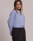 Camicia a Righe con Strass Mimi Muà