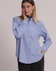 Camicia a Righe con Strass Mimi Muà