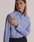 Camicia a Righe con Strass Mimi Muà