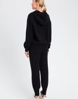 Felpa Twinset con Cappuccio e Ricamo
