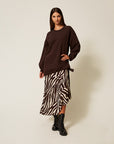 Gonna asimmetrica Twinset Animalier