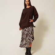 Gonna asimmetrica Twinset Animalier