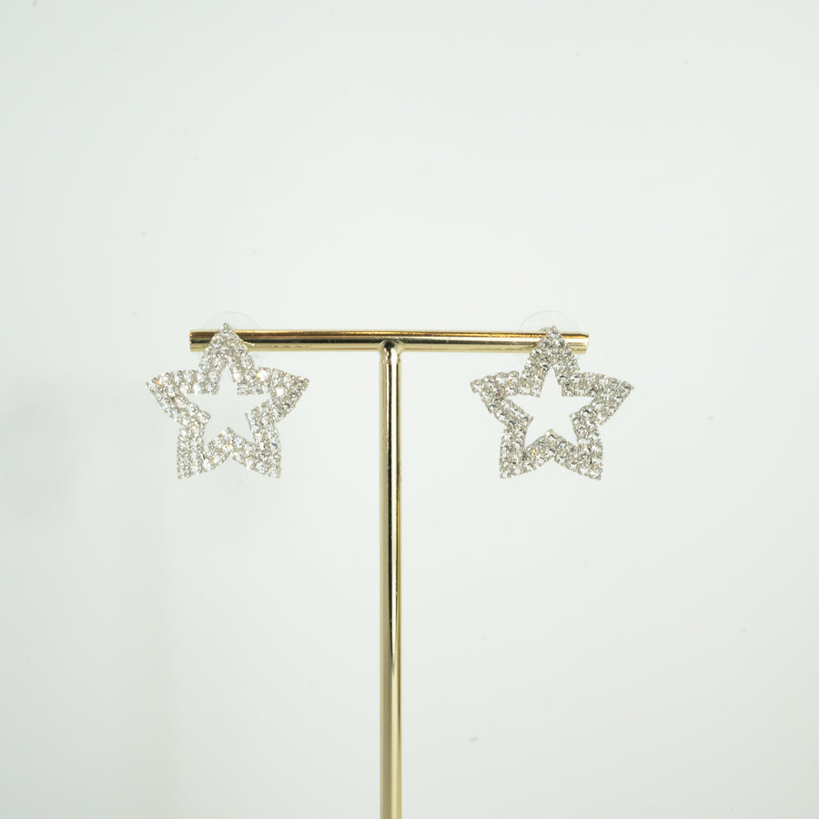 Shining Star Earrings Silver