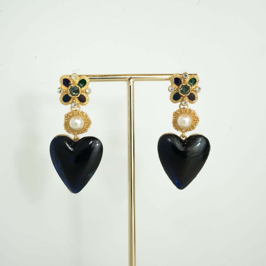 Baroque Heart earrings